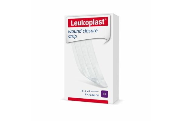 Leukoplast wound closure strip 6x75mm weiss 2 x 3 Stk