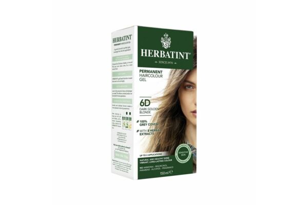 HERBATINT Haarfärbegel 6D Dunkles Goldblond Fl 150 ml
