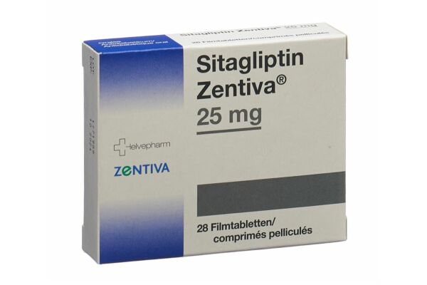 Sitagliptin Zentiva Filmtabl 25 mg 28 Stk