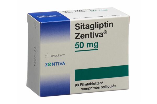 Sitagliptin Zentiva Filmtabl 50 mg 98 Stk
