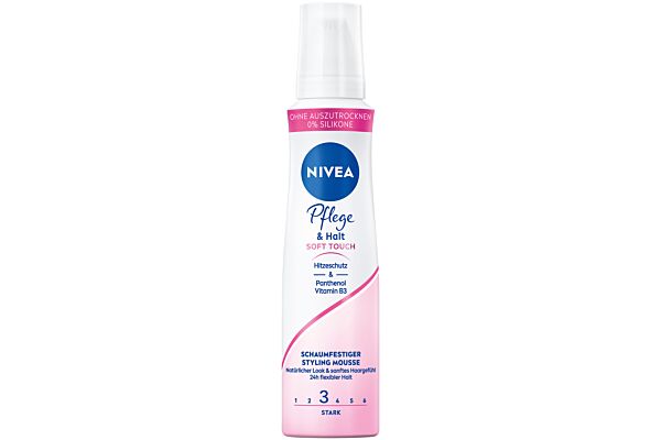Nivea Soft Touch Styling Mousse Pflege & Halt Spr 150 ml