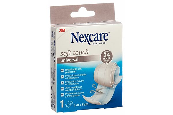 3M Nexcare Soft Touch universal Band 1mx8cm