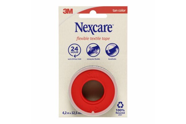 3M Nexcare Flexible Textile Tape 4.2mx12.5mm Rolle