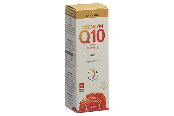 CannSol Coenzym Q10 mit Vitamin E wasserlöslich optimale Bioverfügbarkeit Pip Fl 30 ml