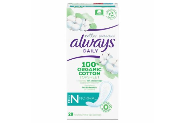 always protège-slip Cotton Protection Normal 28 pce