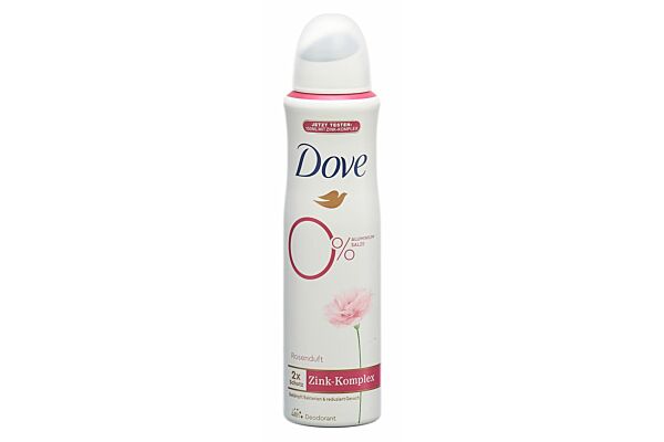 Dove déodorant aérosol spray 0% parfum de rose 150 ml