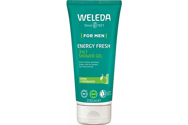 Weleda FOR MEN Energy Fresh Shower Gel 3en1 tb 200 ml