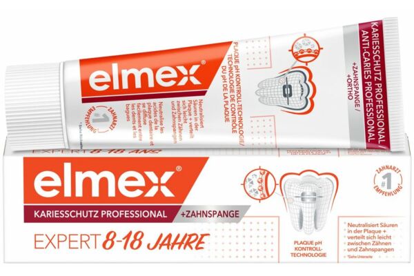 elmex PROTECTION CARIES PROFESSIONAL ORTHO dentifrice tb 75 ml