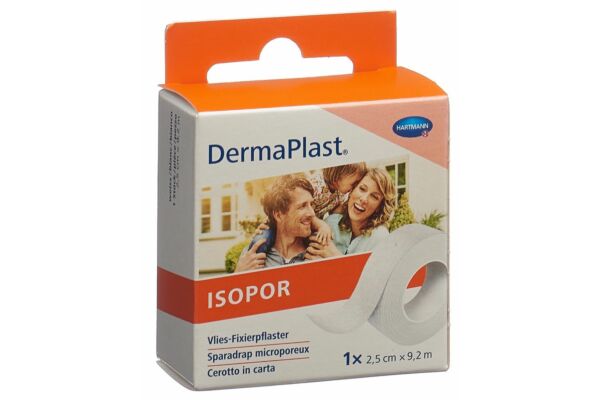 DermaPlast Isopor sparadrap 2.5cmx9.2m non-tissé blanc