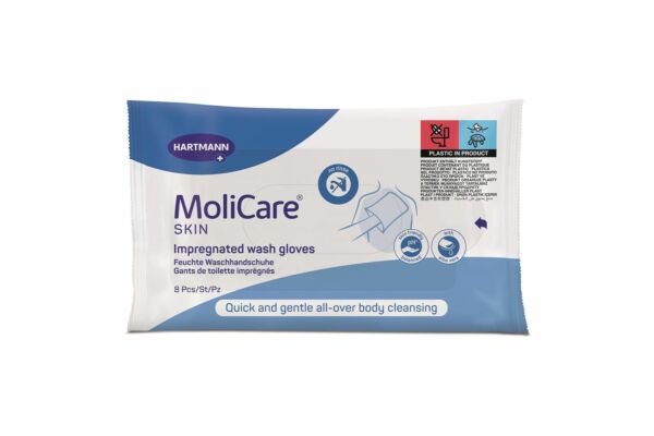 MoliCare Skin gants de toilette sach 8 pce