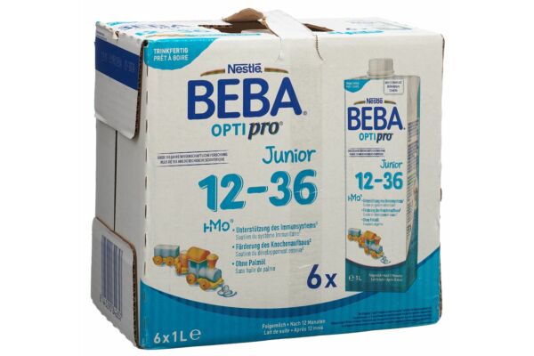 Beba Optipro Junior 12-36 mois 6 x 1 lt