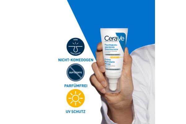 CeraVe Crème hydratante visage SPF50 tb 52 ml