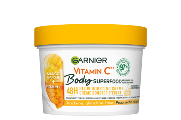 Garnier Body Superfood vitamine C & mangue bte 380 ml