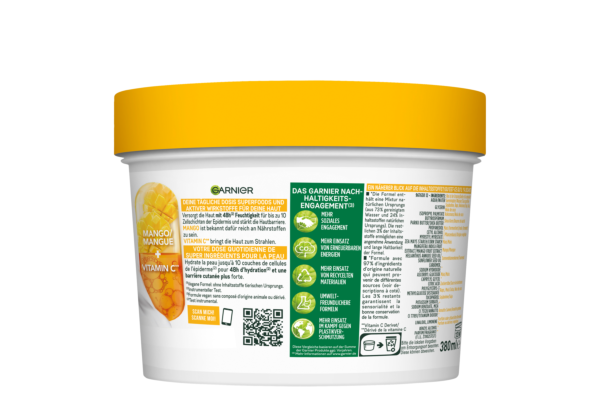 Garnier Body Superfood vitamine C & mangue bte 380 ml