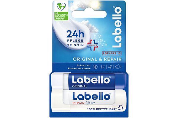 Labello Original & Repair - All-Weather Set DUO 2 stick 4.8 g
