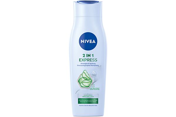 Nivea shampooing & après-shampooing 2in1 express fl 250 ml