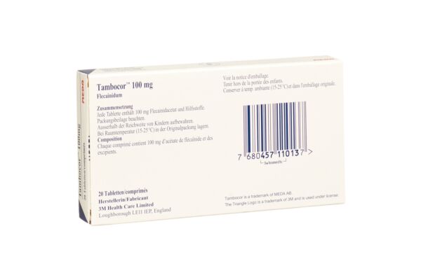 Tambocor Tabl 100 mg 20 Stk