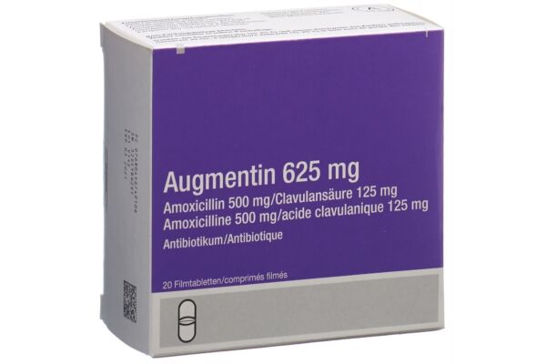 Augmentin cpr pell 625 mg adult 20 pce