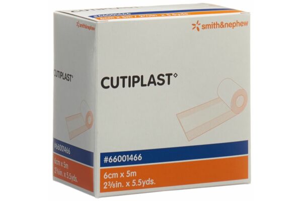 Cutiplast vendu mètre pansement en non tissé 6cmx5m blanc