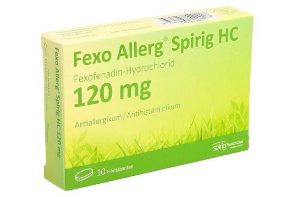 Fexo Allerg Spirig HC Filmtabl 120 mg 10 Stk