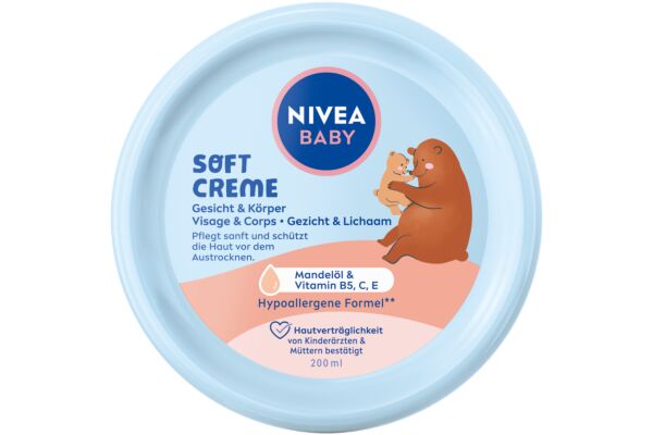 Nivea Baby Soft Creme Gesicht & Körper Ds 200 ml