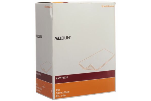 Melolin compresse absorbante 10x20cm stérile 100 sach