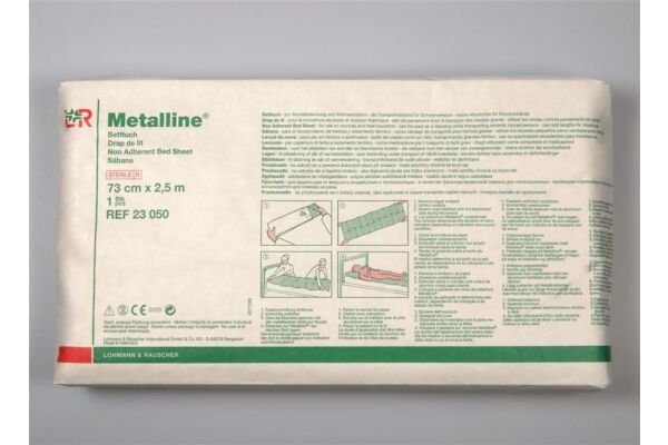 Metalline drap de lit absorbante 73x250cm stérile
