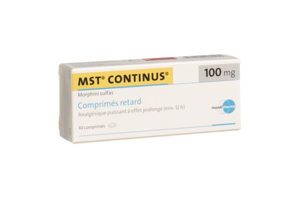 MST Continus cpr ret 100 mg 30 pce