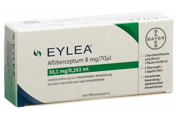 Eylea solution injectable par voie intravitréenne sol inj 8 mg/0.07ml flacon