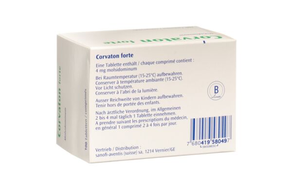Corvaton forte cpr 4 mg 100 pce