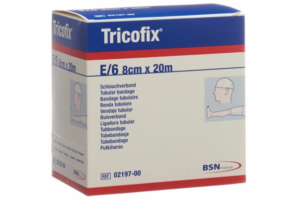 TRICOFIX bandage tubulaire GrE 6-8cm/20m