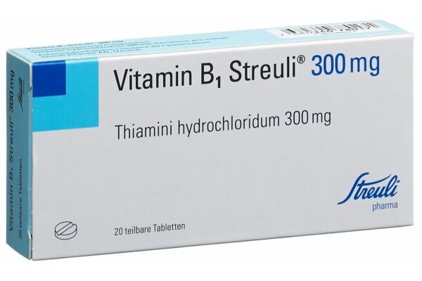Vitamin B1 Streuli Tabl 300 mg 20 Stk