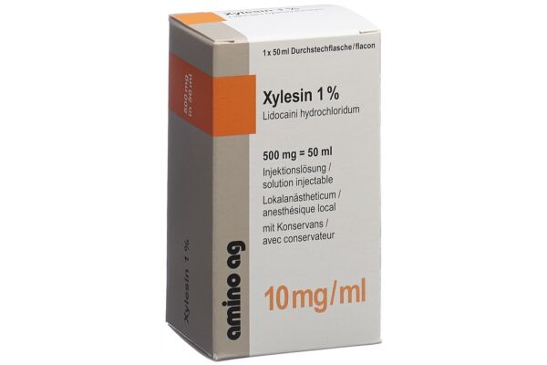 Xylésine sol inj 500 mg/50ml avec conservateur flac 50 ml