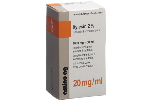 Xylésine sol inj 1000 mg/50ml avec conservateur flac 50 ml