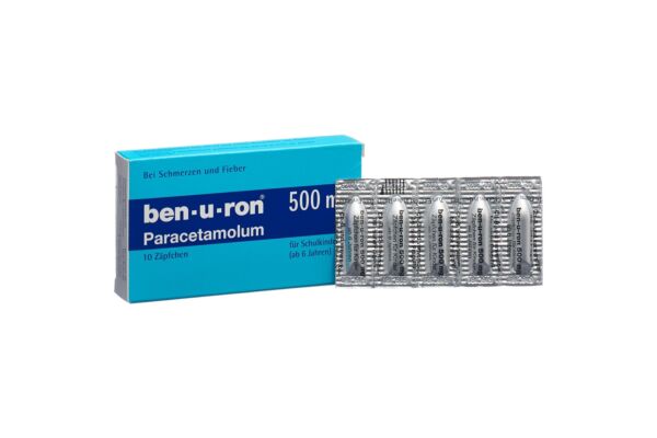 Ben-u-ron supp 500 mg enf 10 pce