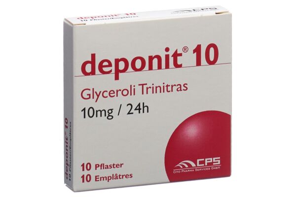 Deponit 10 patch mat 10 mg/24h 10 pce