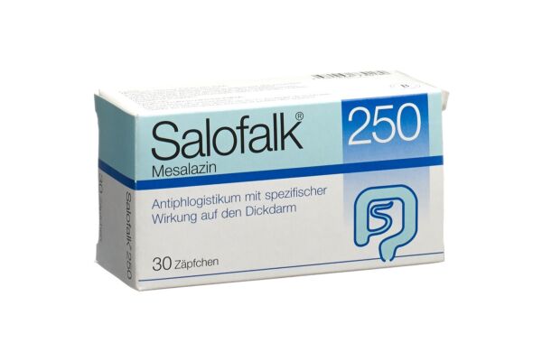 Salofalk supp 250 mg 30 pce