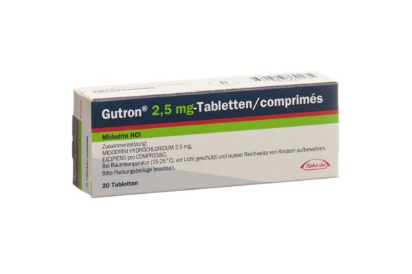 Gutron Tabl 2.5 mg 20 Stk