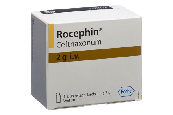 Rocephin subst sèche 2 g i.v. flac