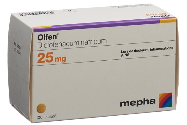 Olfen Lactab 25 mg 100 pce