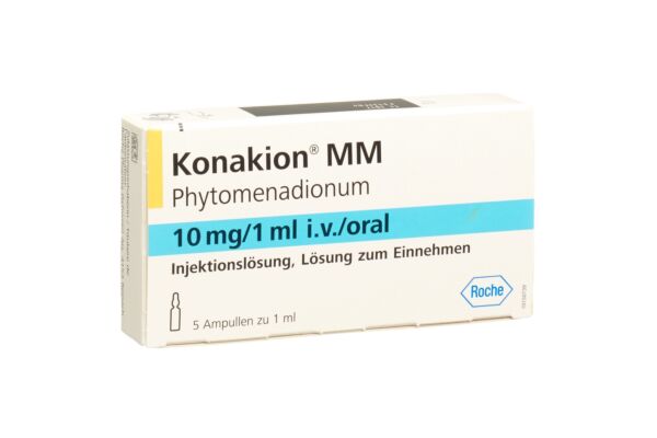 Konakion MM Inj Lös 10 mg/ml p.o., i.v. 5 Amp 1 ml