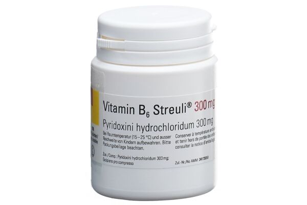 Vitamine B6 Streuli cpr 300 mg bte 100 pce