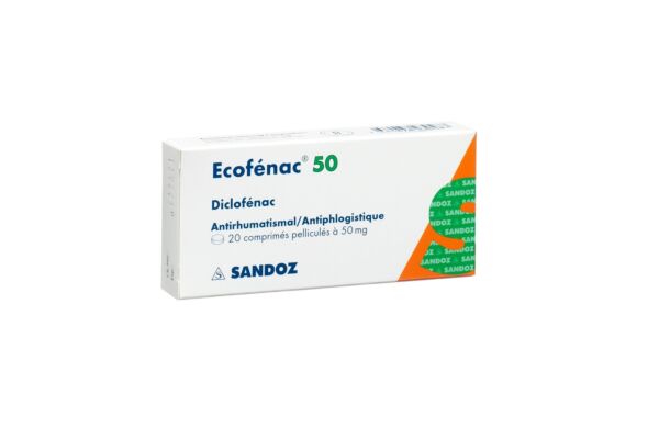 Ecofénac cpr pell 50 mg 20 pce