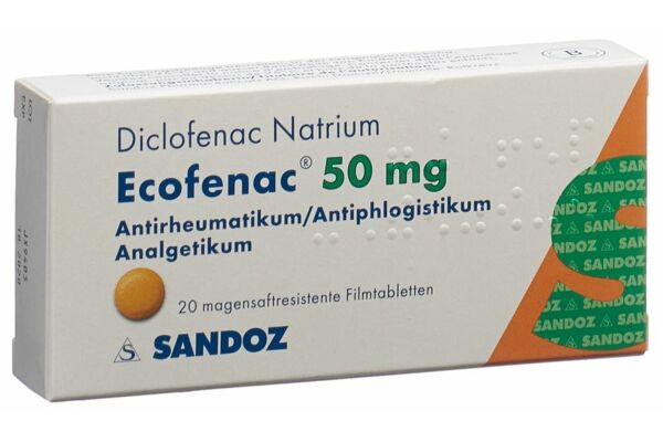 Ecofenac Filmtabl 50 mg 20 Stk