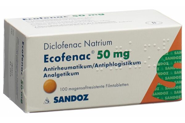 Ecofénac cpr pell 50 mg 100 pce