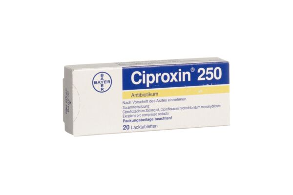 Ciproxin Filmtabl 250 mg 20 Stk
