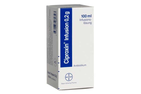 Ciproxin Inf Lös 0.2 g Fl 100 ml