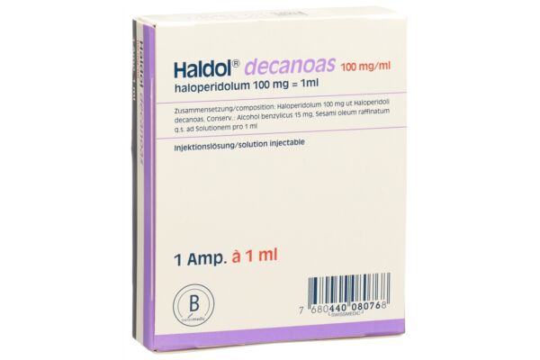 Haldol decanoas Inj Lös 100 mg/ml Amp 1 ml