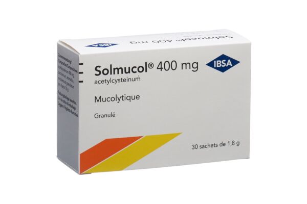 Solmucol gran 400 mg sans sucre 30 sach 1.8 g