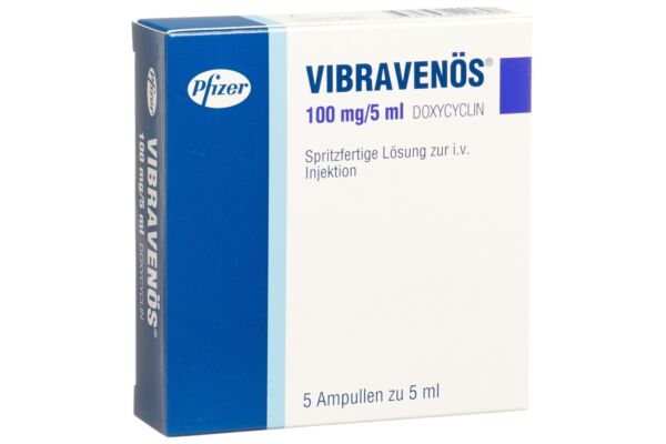 Vibravenös Inj Lös 100 mg/5ml 5 Amp 5 ml